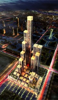 Abu Dabi Plaza, Astana, źródło: Foster and Partners