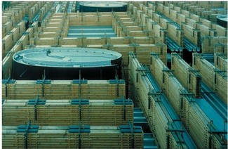 Szwajcarski Pawilon na Expo 2000, Peter Zumthor, zdj.: Thomas Flechter