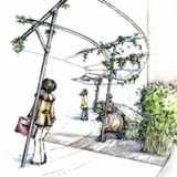 Pergola przy placu