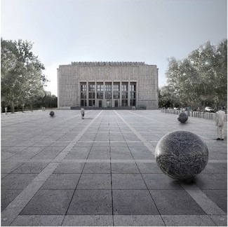 III miejsce w konkursie studialnym na opracowanie koncepcji urbanistyczno-architektonicznej zagospodarowania placu przed Muzeum Narodowym w Krakowie, wraz z projektem zagospodarowania otoczenia placu. Autorzy projektu: Bartłomiej Pyrzyk, Jakub Turbasa i Wojciech Zagórski.