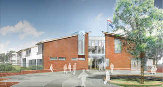 Projekt architektoniczno - urbanistyczny szkoły podstawowej w Książenicach w gminie Grodzisk Mazowiecki; PALK Architekci.