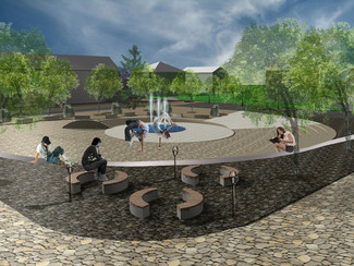 Rynek Praski - Park Kulturowy Wzgórze Zamkowe w Sieradzu, I miejsce w konkursie architektoniczno-urbanistycznym, projekt: Biuro Architektoniczne LIMBA z Krakowa