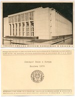 Kraków. Projekt gmachu Muzeum Narodowego w Krakowie.