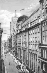 Świętokrzyska; widać budynek Prudential
