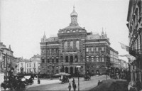 Napis na zdjeciu : "Warszawa. Byly Palac Stasica"