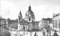 Warszawa. Plac Trzech Krzyży.