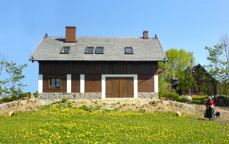 Dom drewniany - widok