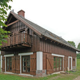 Dom drewniany - widok