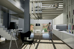 Zwycięski projekt w konkursie "Drewno w architekturze"; autor projektu: Sylwia Sobotka i Marta Socha, źródło: DLH